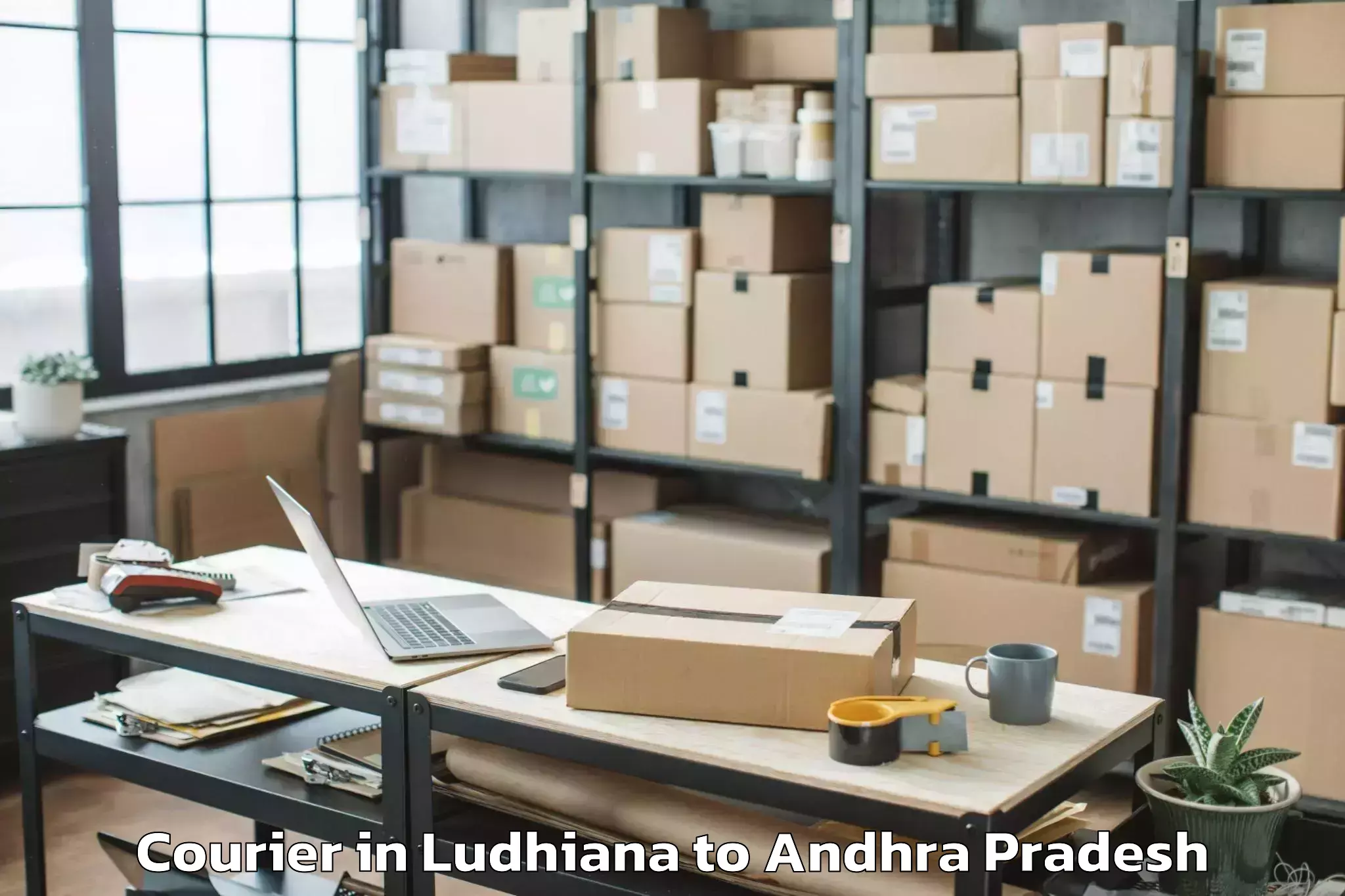 Book Ludhiana to Pellakuru Courier Online